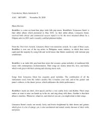 Music Review Consolacion Maria