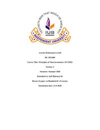 Economic Research Paper