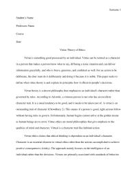 Virtue Theory