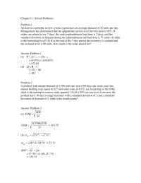 SCM Chapter 11 Solved