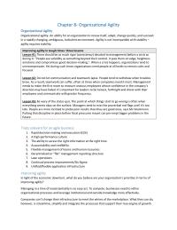 Organizational Aglity