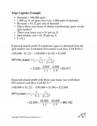 978-0134731889 Example Trips Logistics Example