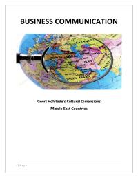 Hofstede Model For Middle East