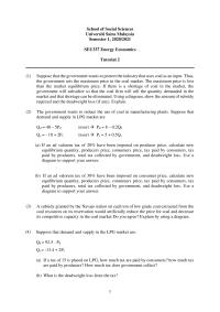 Tutorial 2 Energy Econ