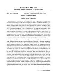 Intro To Philosophy