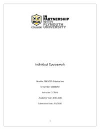 Shipping Law