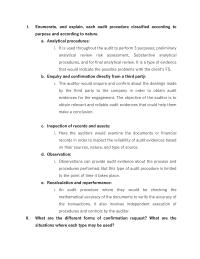 Audit IEnumerate and explain each