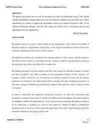 Disciplinary Procedures