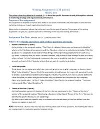 Writing Assignment 1