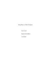 Being Black At A White Workplace