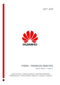 Huawei Financial Analysis