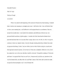 Philosophy 101 Final