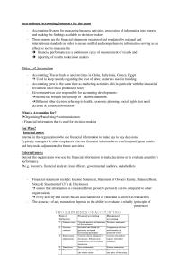 Accounting Summary