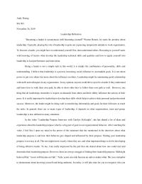 Leadership Reflection