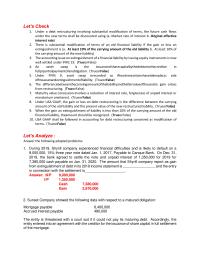 Accounting Lets Check1 Under a debt
