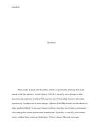 Speech Disorder