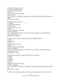 Database Storage & Design Chapter 1 2 Aacsb Information Technology Difficulty Moderate Lo Understand The History And Development Database