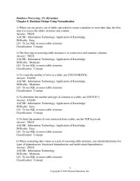Database Storage & Design Chapter 4 1 Classification Concept 34 Denormalization The Process Joining Previously Normalized Tables Back Together