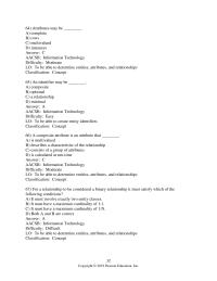 Database Storage & Design Chapter 5 2 Iddependent Entity With 11 Relationship Answer Aacsb Information Technology Application Knowledge Difficulty
