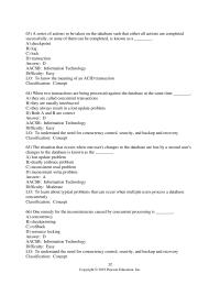 Database Storage & Design Chapter 9 2 Time The Action Permissions Answer Aacsb Information Technology Difficulty Moderate Lo Understand