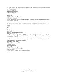 Database Storage & Design Chapter 10a 2 Sql Server Scrolllock Optimistic Serializable Read Only Answer Aacsb Information Technology