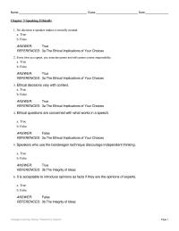 Communications Chapter 3 The Integrity Ideas Cengage Learning
