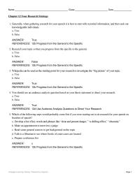 Communications Chapter 12 Develop a List of Key Terms for Your Topic Cengage