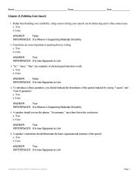 Communications Chapter 31 Part Whole Equality Opposition Answer References