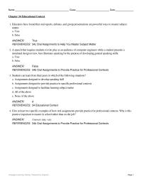 Communications Chapter 34 Educational Context Educators