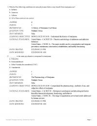 Chapter 10 The Anaphylactic Reactions Seen Occasionally When Marijuana Is Abused