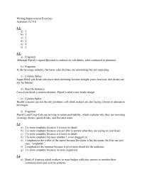 Writing Improvement Exercises