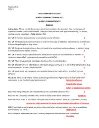 Pharmacology I