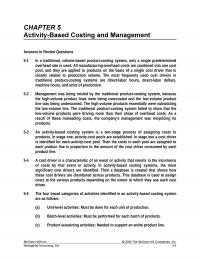 Activity-based Costing And Management