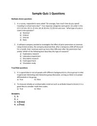 Mark Quiz Test