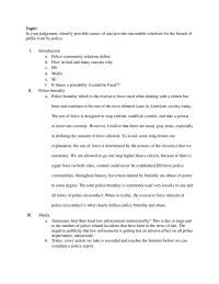 Breach Of Trust In Policing