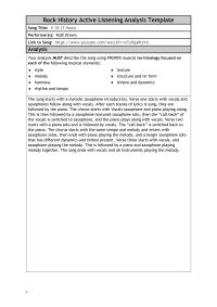 Rock History Active Listening Analysis Template
