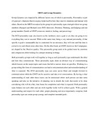 Mbti And Group Dynamics
