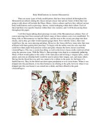Body Modifiations In Ancient Mesoamerica