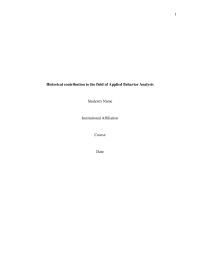 Contribution To Aba