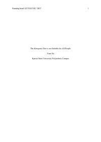 The Ketogenic Diet Is Not Suitable For All People