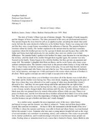 Sonny’s Blues Book Review