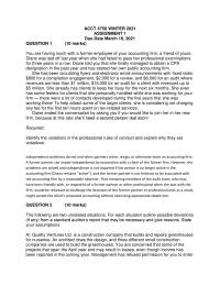 ACCT 4750 WINTER 2021