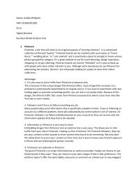 Social Media Comparison In Model Business Analysis
