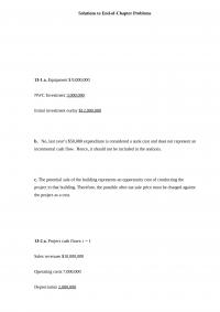 Essentials of Financial Management second Edition Chapter 13:  Cash Flow Estimation and Risk Analysis