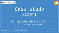Case Study – Xiaomi