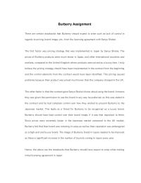 Burberry Assignment