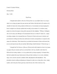 Final Essay Comp II Technical