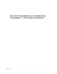 Mkt10007 Assignment 1