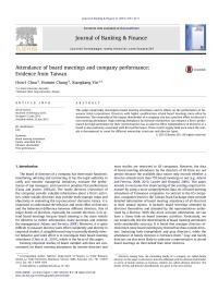 Finance Journal of Banking amp