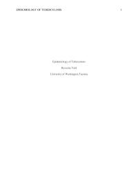Epidemiology Of Tb